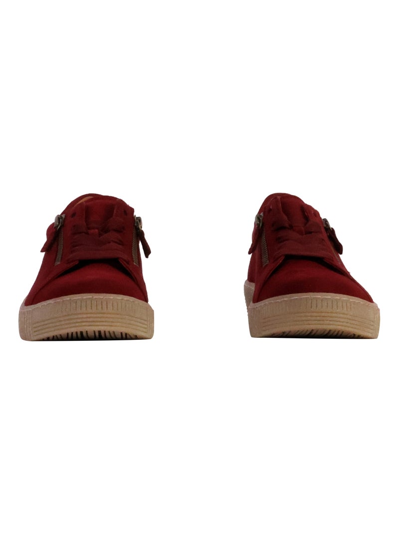 Basket Basse Cuir Gabor Samtchevreau Bordeaux - Kiabi