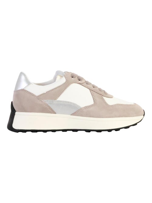 Basket Basse Cuir Geox Amabel Nappa Suede - Kiabi