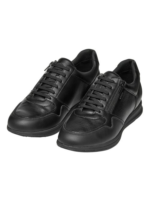 Basket Basse Cuir Geox Avery NBK Synt.Lea + Tumb - Kiabi