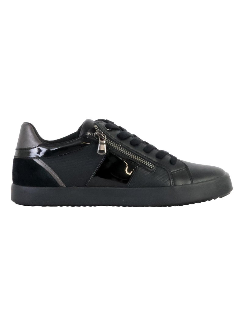 Basket Basse Cuir Geox Blomiee Print GBK Suede Noir - Kiabi