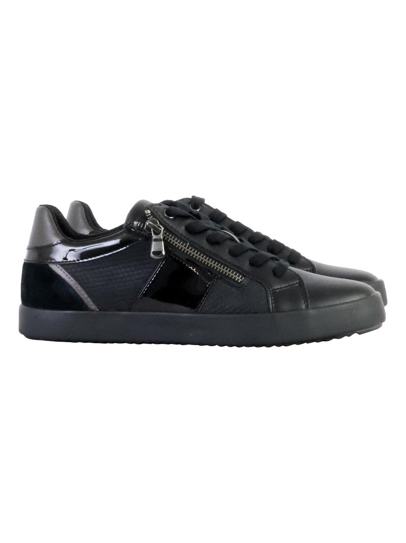 Basket Basse Cuir Geox Blomiee Print GBK Suede Noir - Kiabi