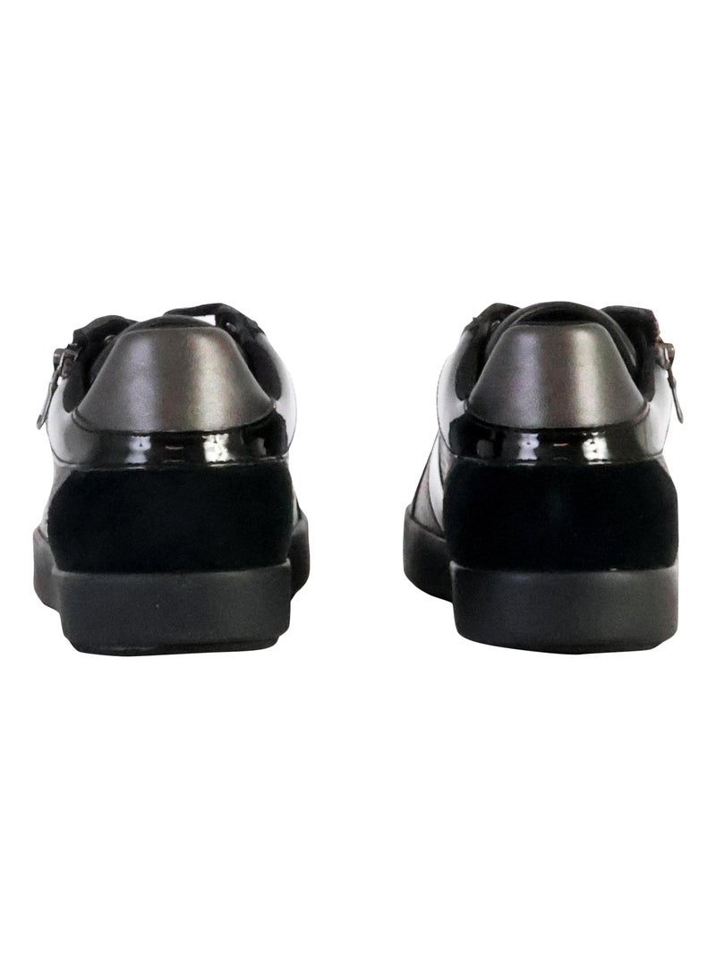 Basket Basse Cuir Geox Blomiee Print GBK Suede Noir - Kiabi