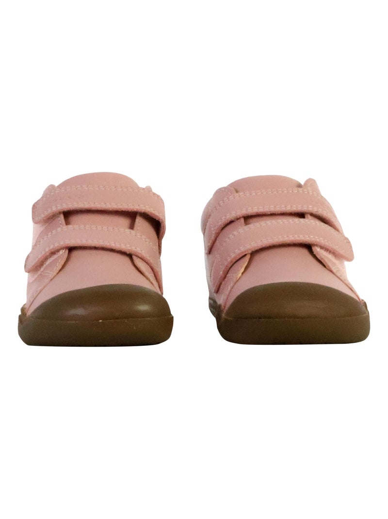 Basket Basse Cuir Geox Enfant Steppieup Nappa Rose - Kiabi