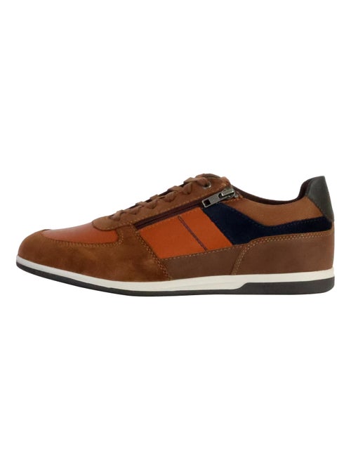 Basket Basse Cuir Geox Renan Suede - Kiabi