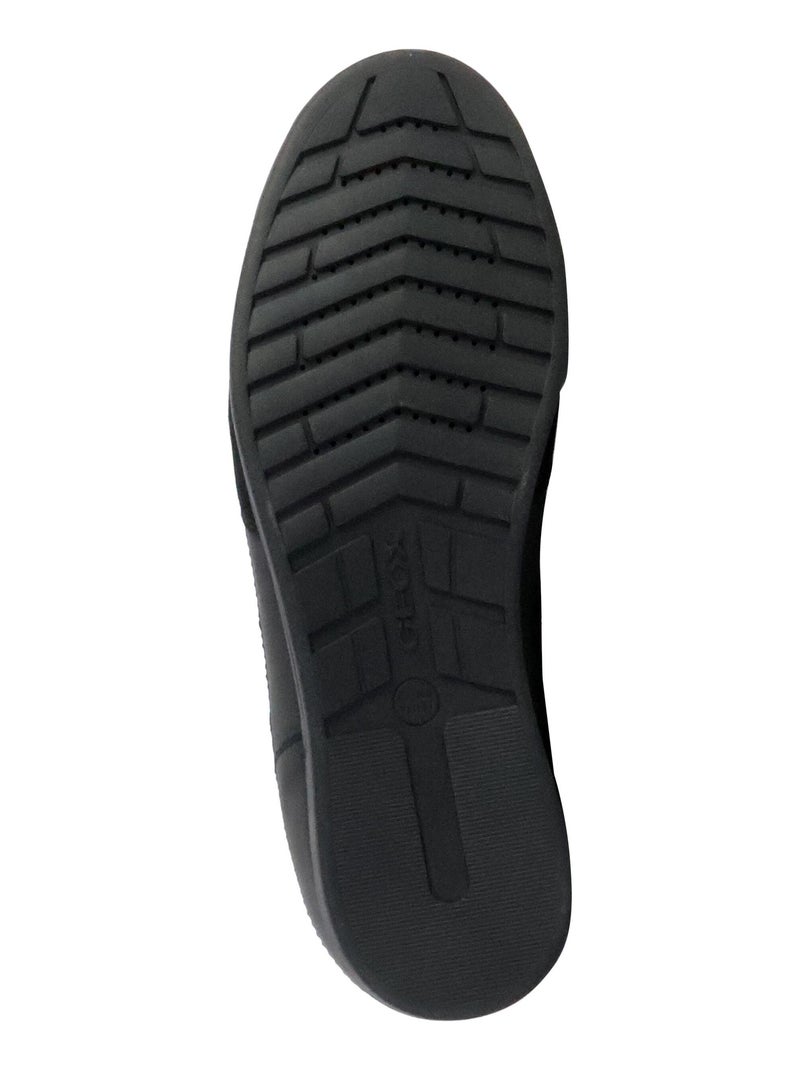 Basket Basse Cuir Geox Renan Suede Noir - Kiabi