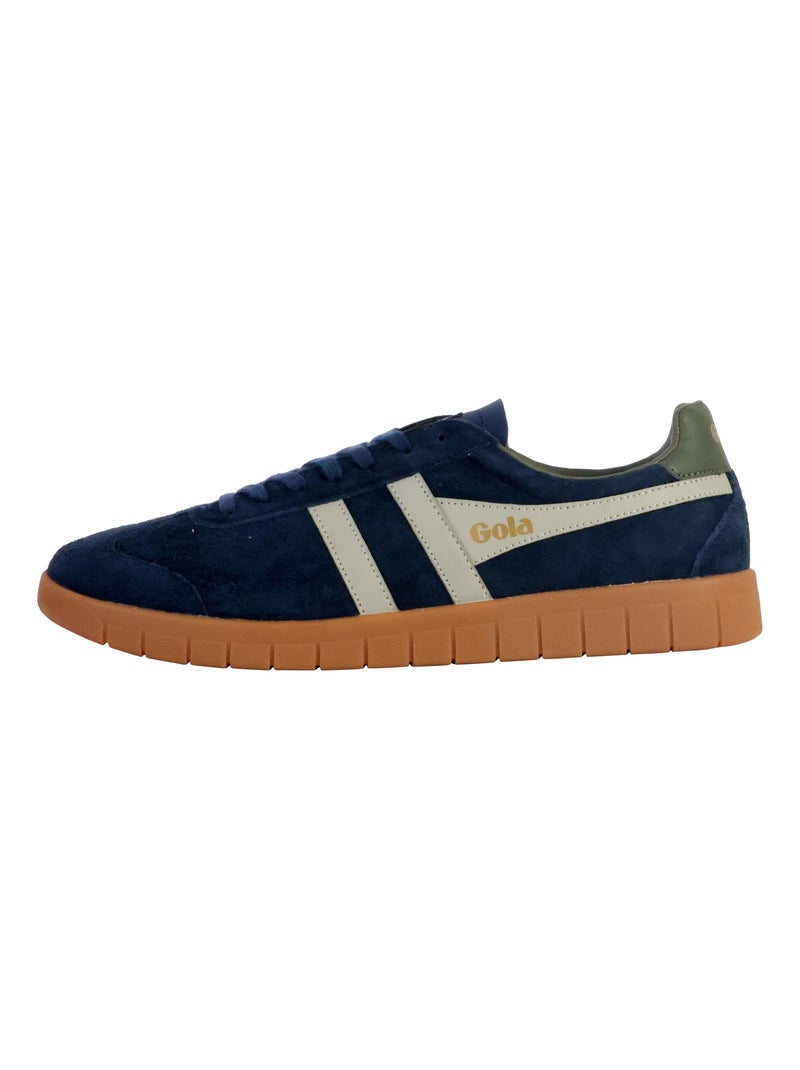 Basket Basse Cuir Gola Hurricane Suede Bleu marine - Kiabi
