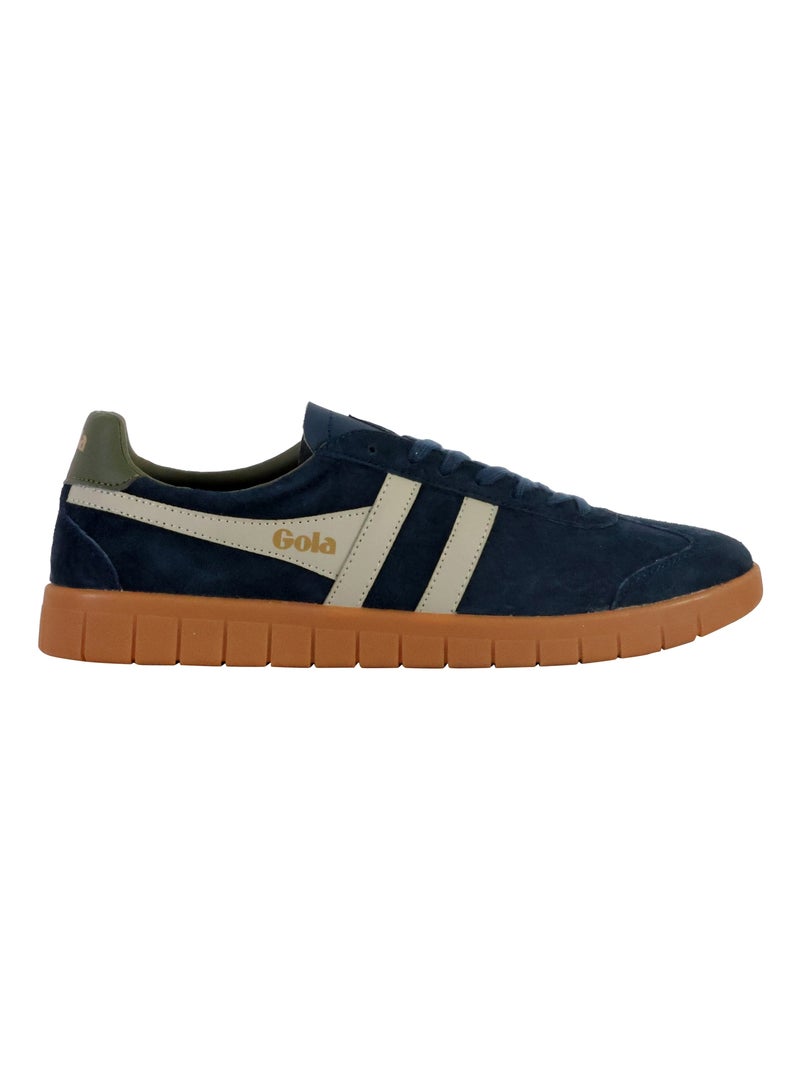Basket Basse Cuir Gola Hurricane Suede Bleu marine - Kiabi