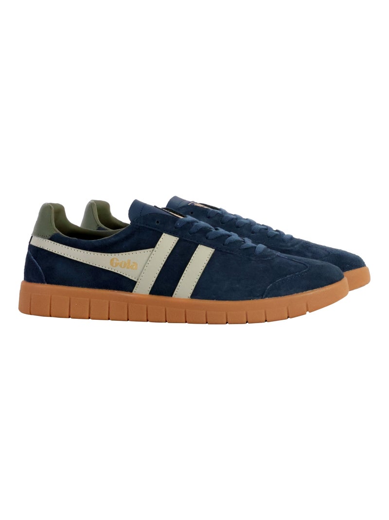 Basket Basse Cuir Gola Hurricane Suede Bleu marine - Kiabi