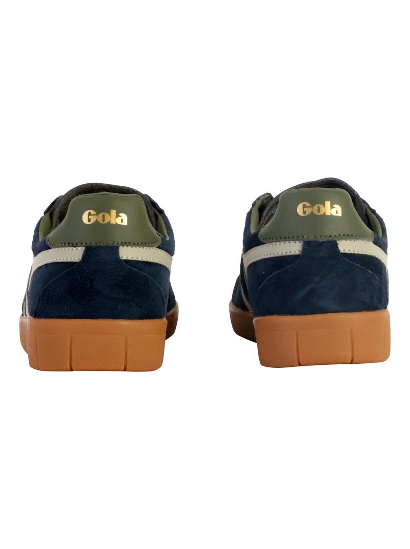 Basket Basse Cuir Gola Hurricane Suede Bleu marine - Kiabi
