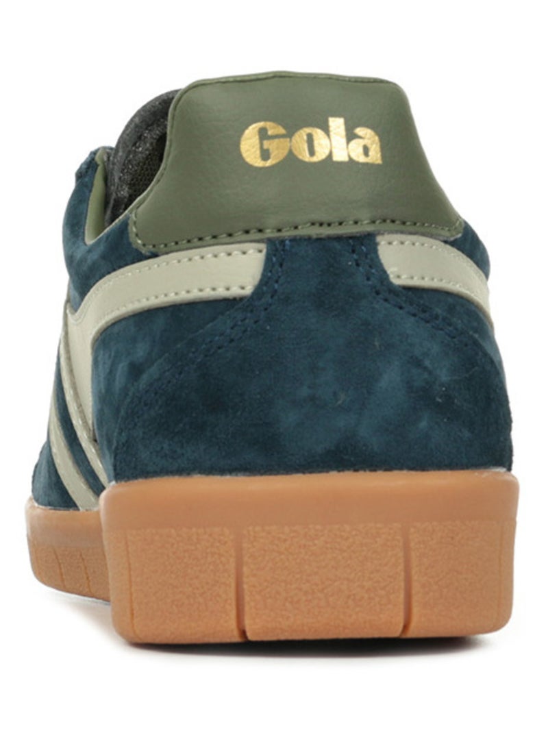Basket Basse Cuir Gola Hurricane Suede Bleu marine - Kiabi
