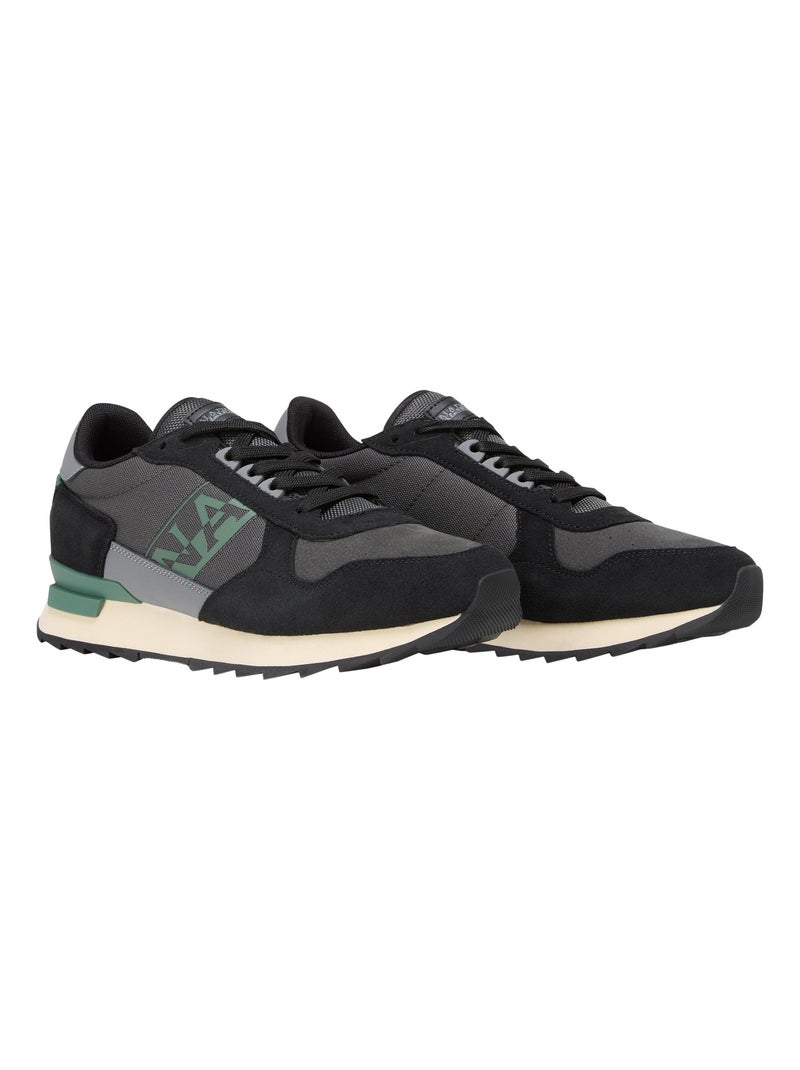 Basket Basse Cuir Napapijri Gris - Kiabi