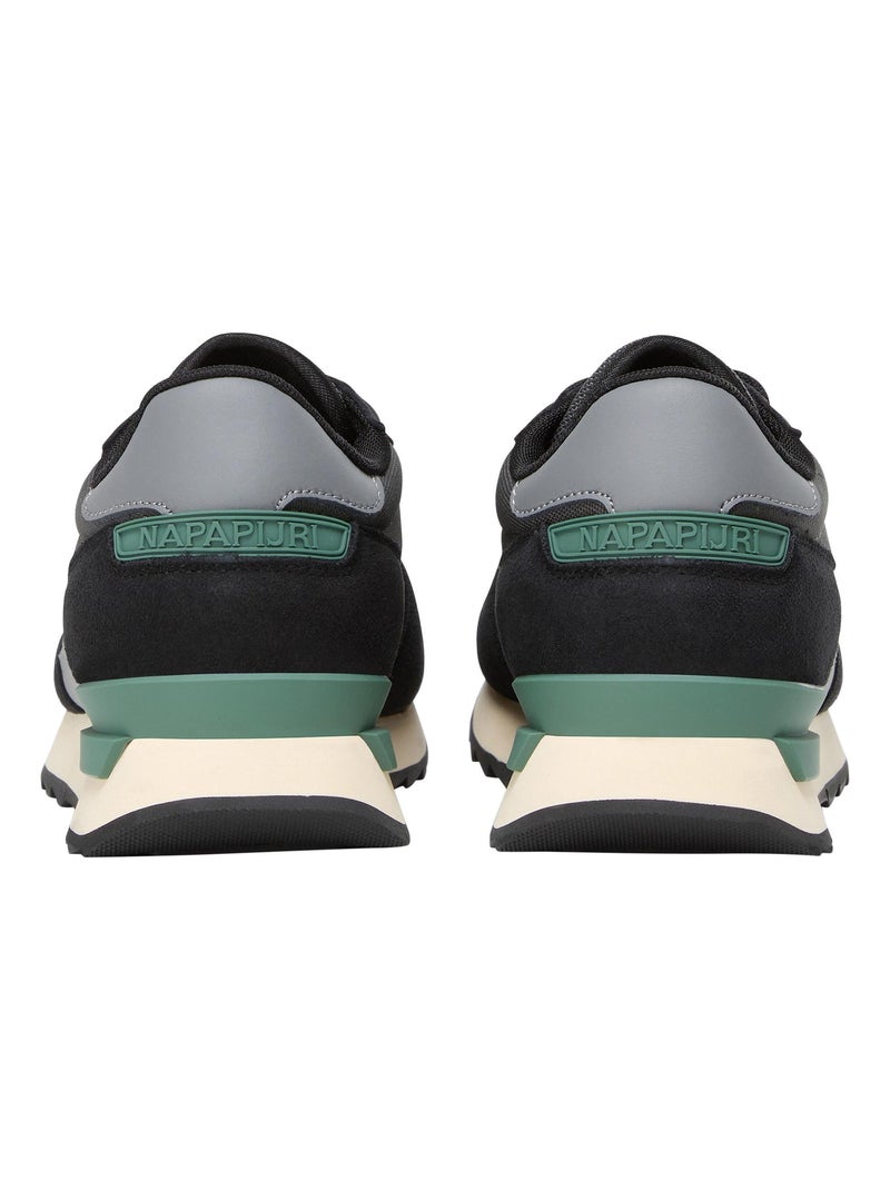Basket Basse Cuir Napapijri Gris - Kiabi