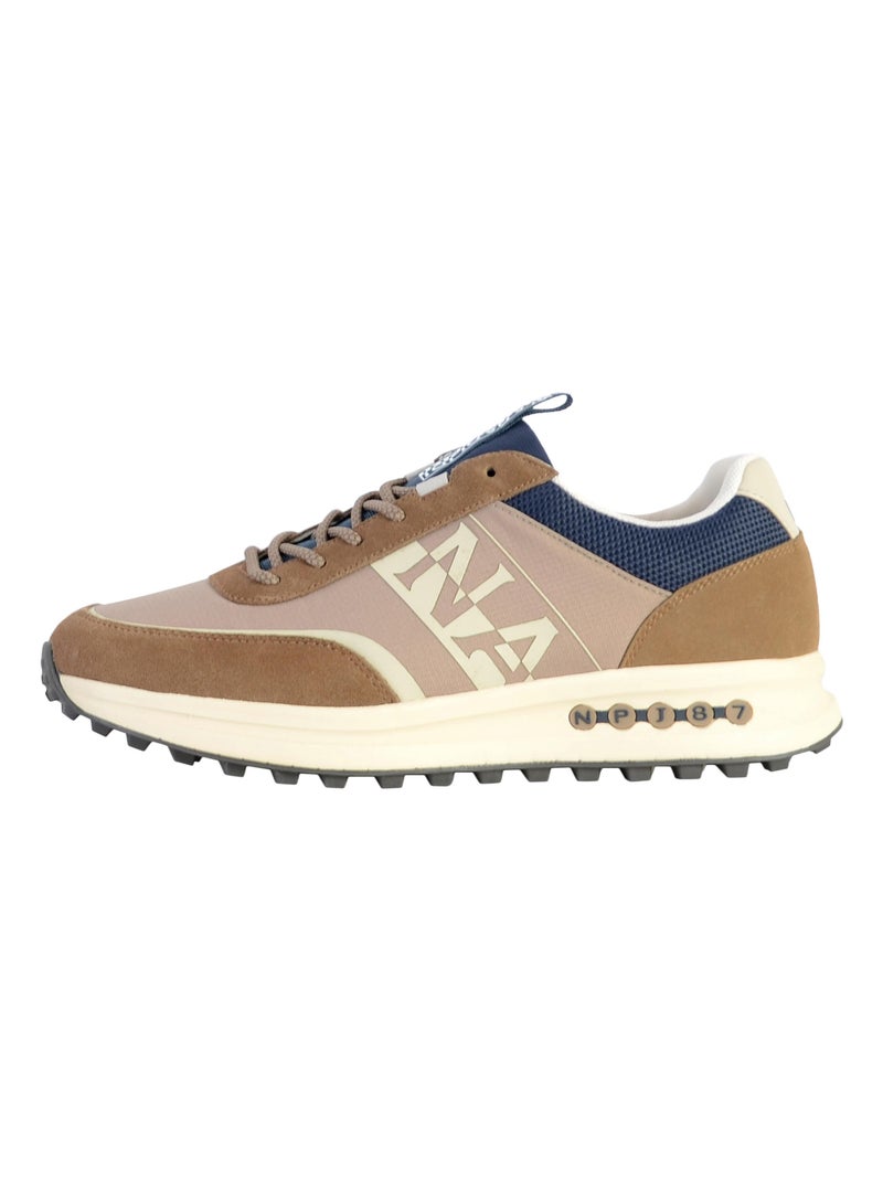 Basket Basse Cuir Napapijri Late Beige - Kiabi