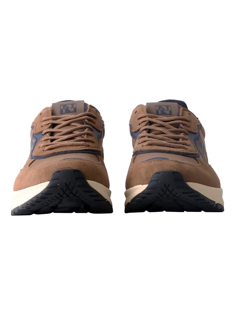 Basket Basse Cuir Napapijri Marron - Kiabi
