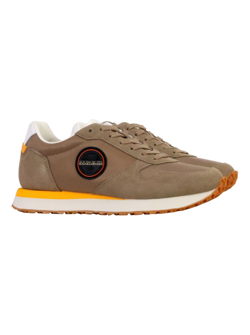Basket Basse Cuir Napapijri Sun Beige - Kiabi