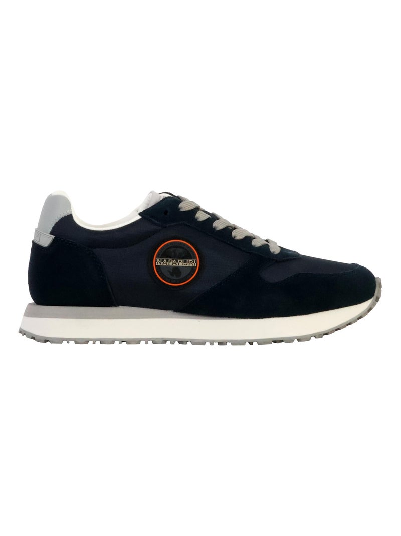 Basket Basse Cuir Napapijri Sun Bleu - Kiabi