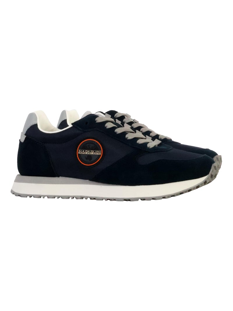Basket Basse Cuir Napapijri Sun Bleu - Kiabi