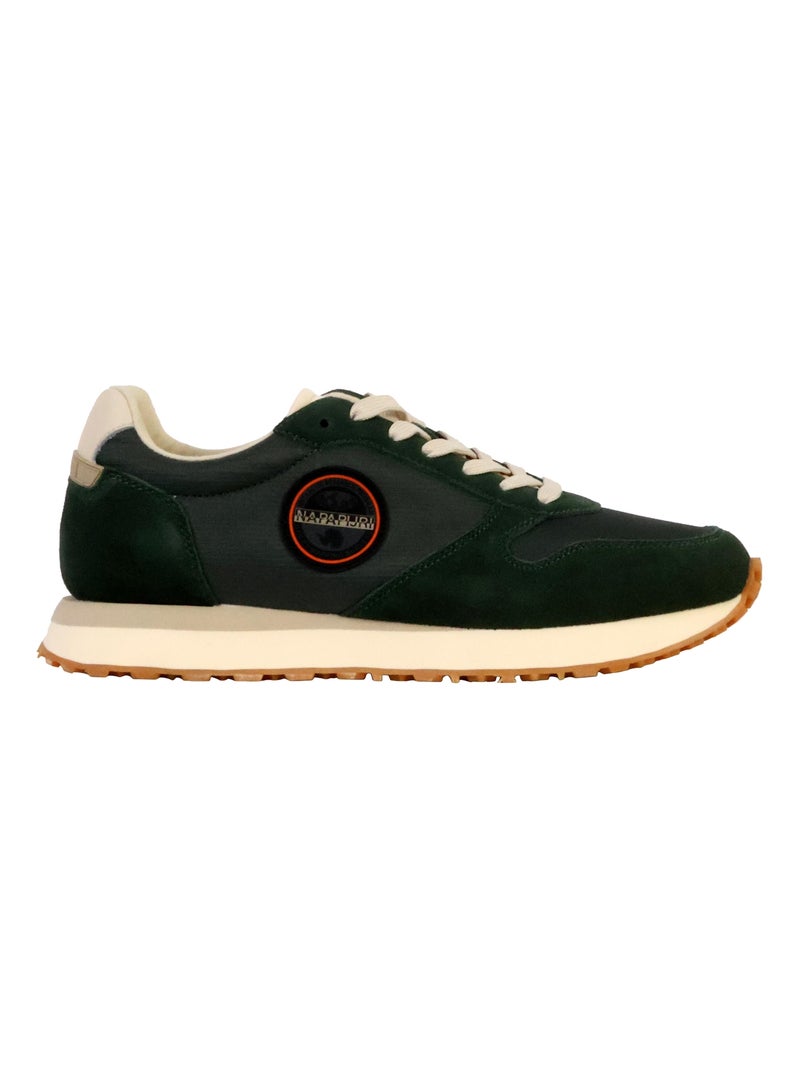 Basket Basse Cuir Napapijri Sun Vert - Kiabi