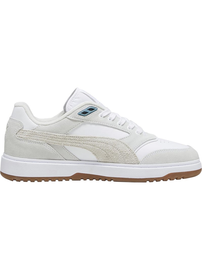 Basket Basse Cuir Puma Double Court PRM Blanc - Kiabi