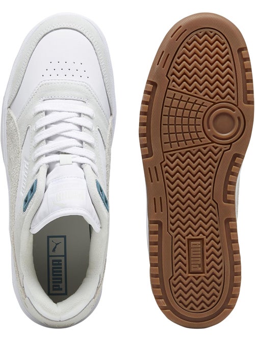 Basket Basse Cuir Puma Double Court PRM - Kiabi Basket Basse Cuir Puma Double Court PRM - Kiabi