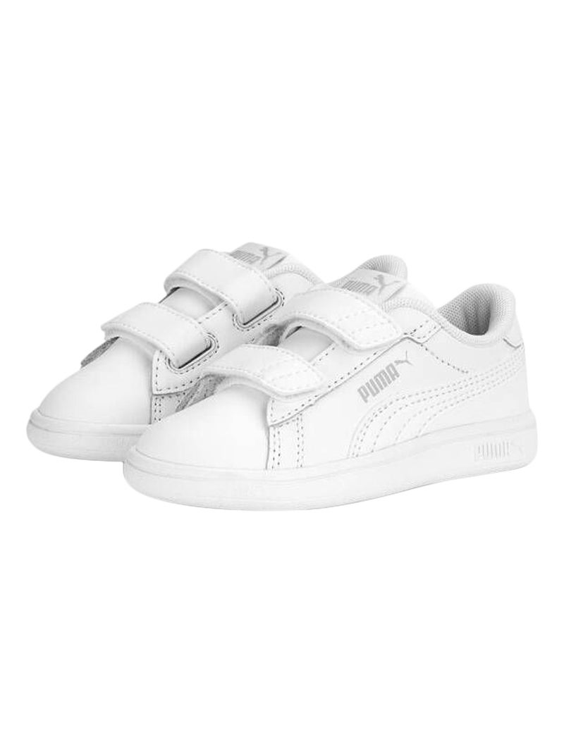 Basket Basse Cuir Puma Enfant Smash 3.0 L V Inf Blanc - Kiabi