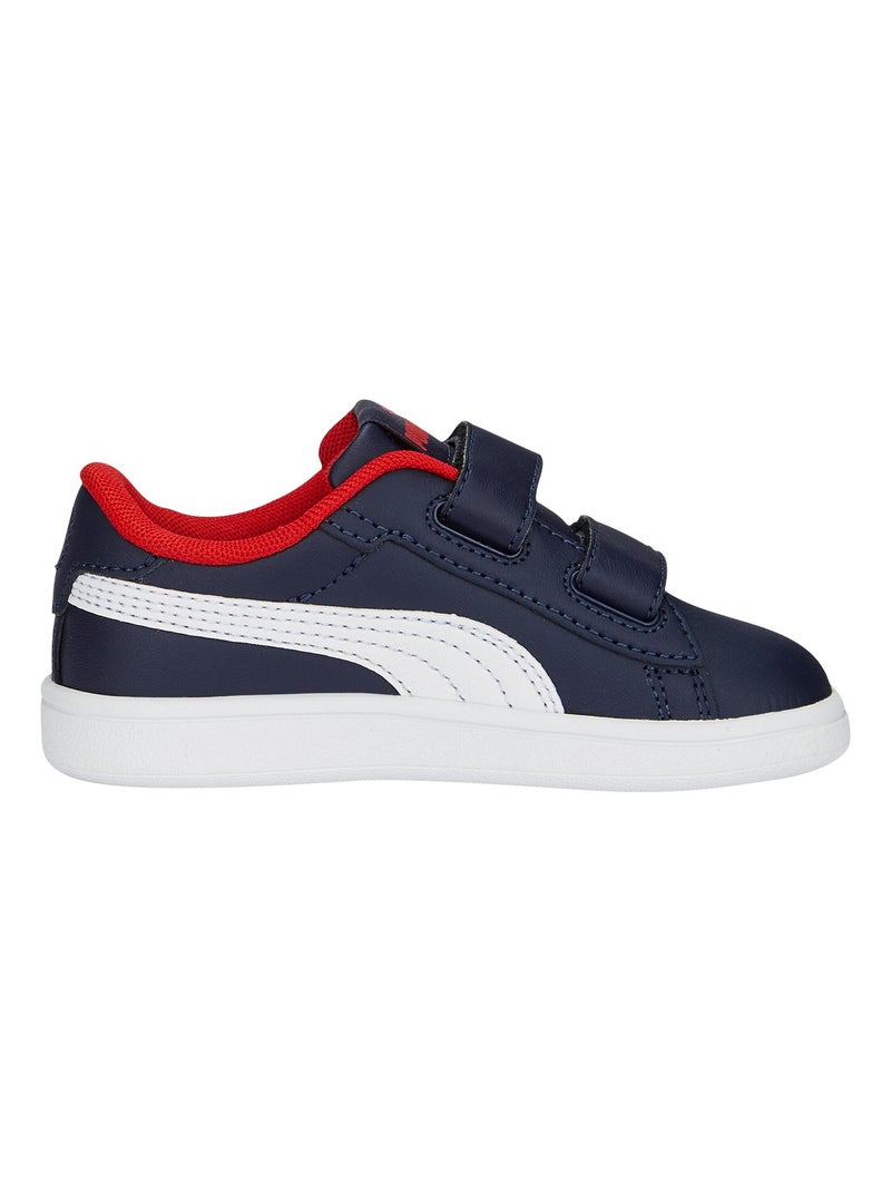 Basket Basse Cuir Puma Enfant Smash 3.0 L V Inf Bleu marine - Kiabi