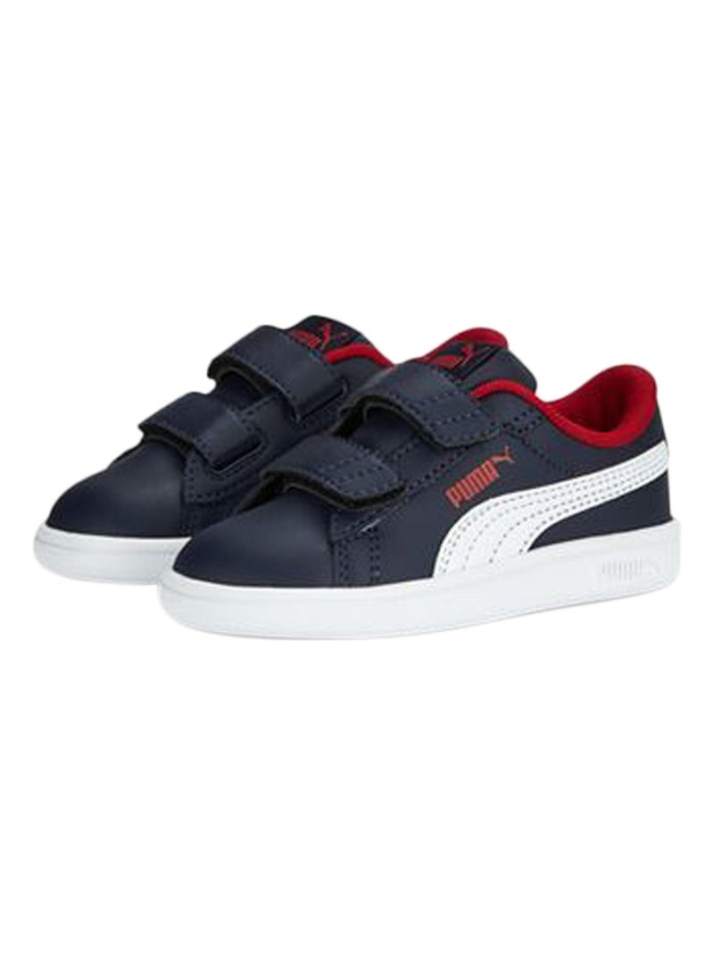 Basket Basse Cuir Puma Enfant Smash 3.0 L V Inf Bleu marine - Kiabi