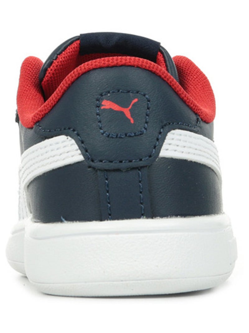 Basket Basse Cuir Puma Enfant Smash 3.0 L V Inf Bleu marine - Kiabi