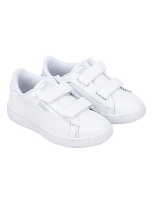 Basket Basse Cuir Puma Enfant Smash 3.0 L V Ps - Kiabi