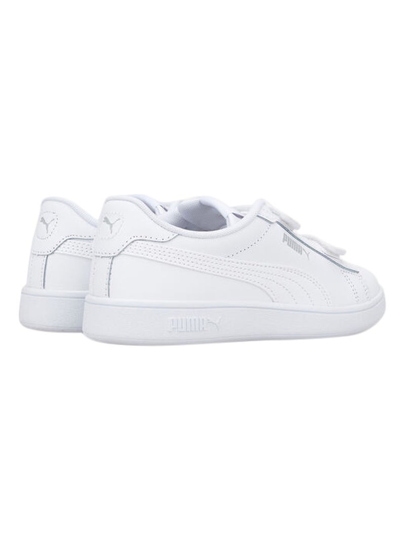 Basket Basse Cuir Puma Enfant Smash 3.0 L V Ps Blanc - Kiabi