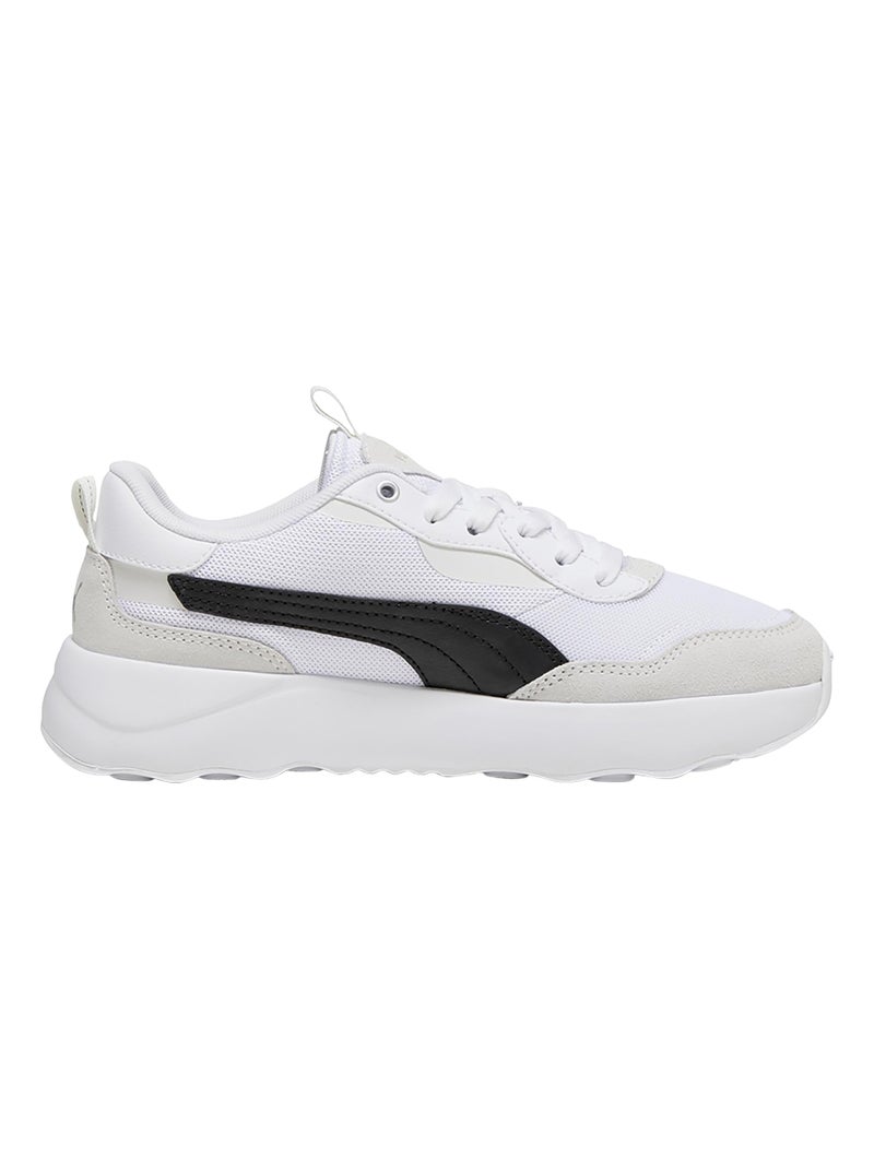 Basket Basse Cuir Puma Runtamed Platform Blanc - Kiabi