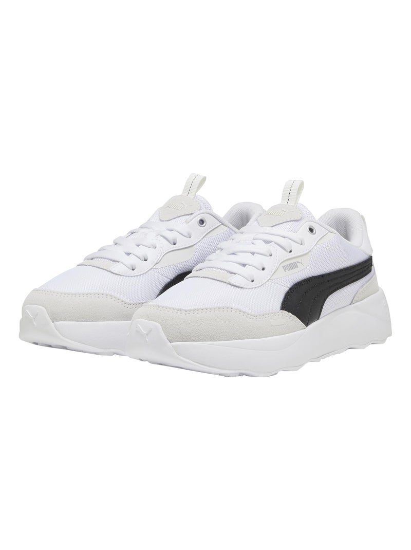 Basket Basse Cuir Puma Runtamed Platform Blanc - Kiabi