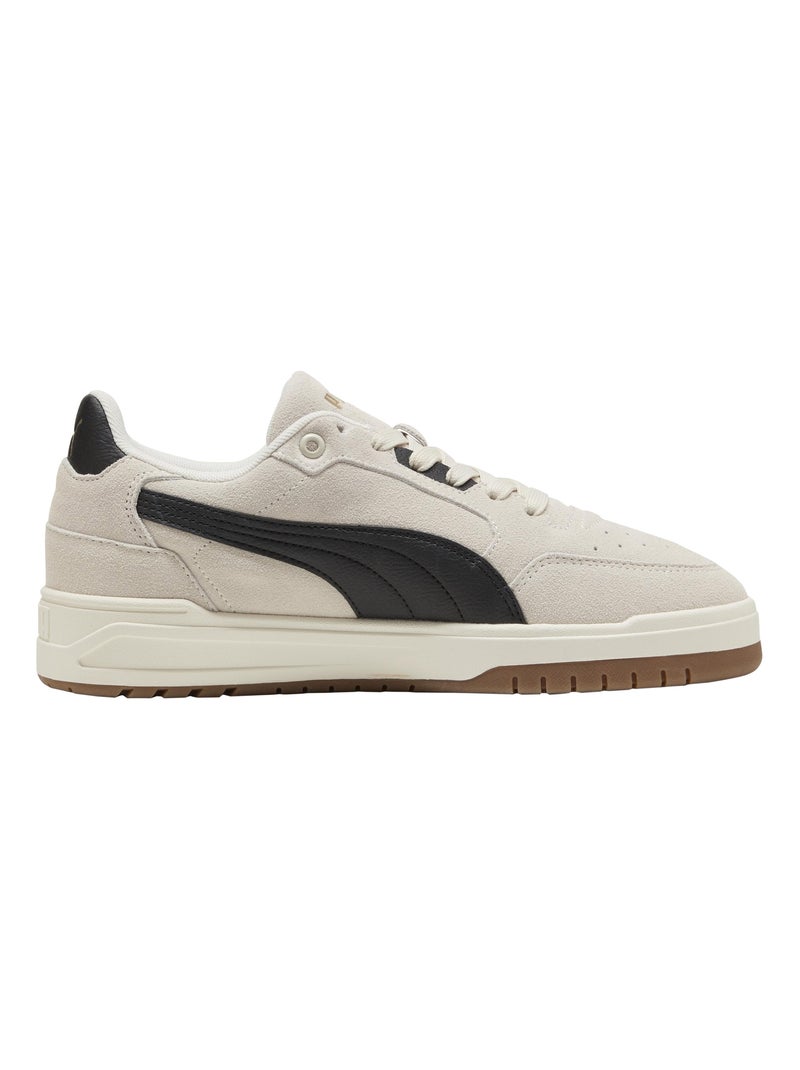 Basket Basse Cuir Puma Shuffle Downtown SD Gris Noir - Kiabi