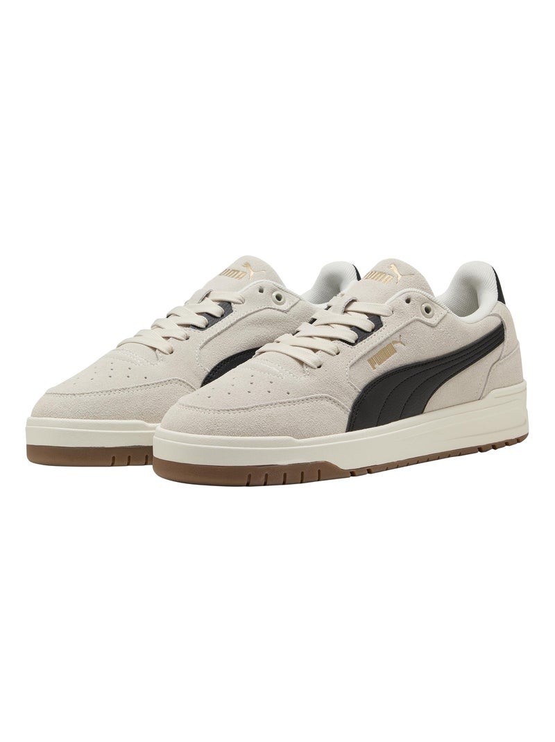Basket Basse Cuir Puma Shuffle Downtown SD Gris Noir - Kiabi