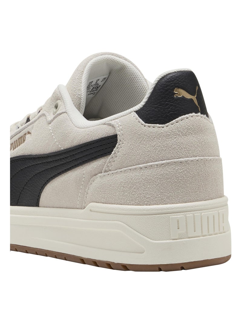 Basket Basse Cuir Puma Shuffle Downtown SD Gris Noir - Kiabi