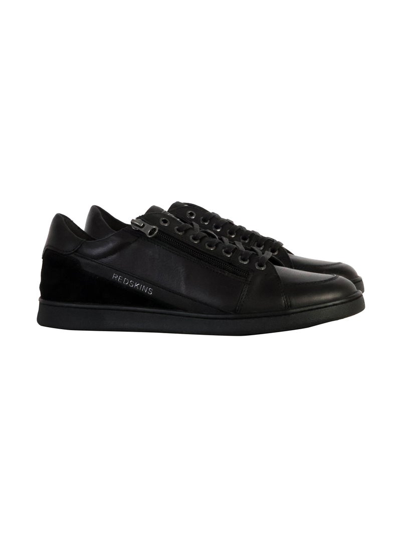 Basket Basse Cuir Redskins Decent Noir - Kiabi