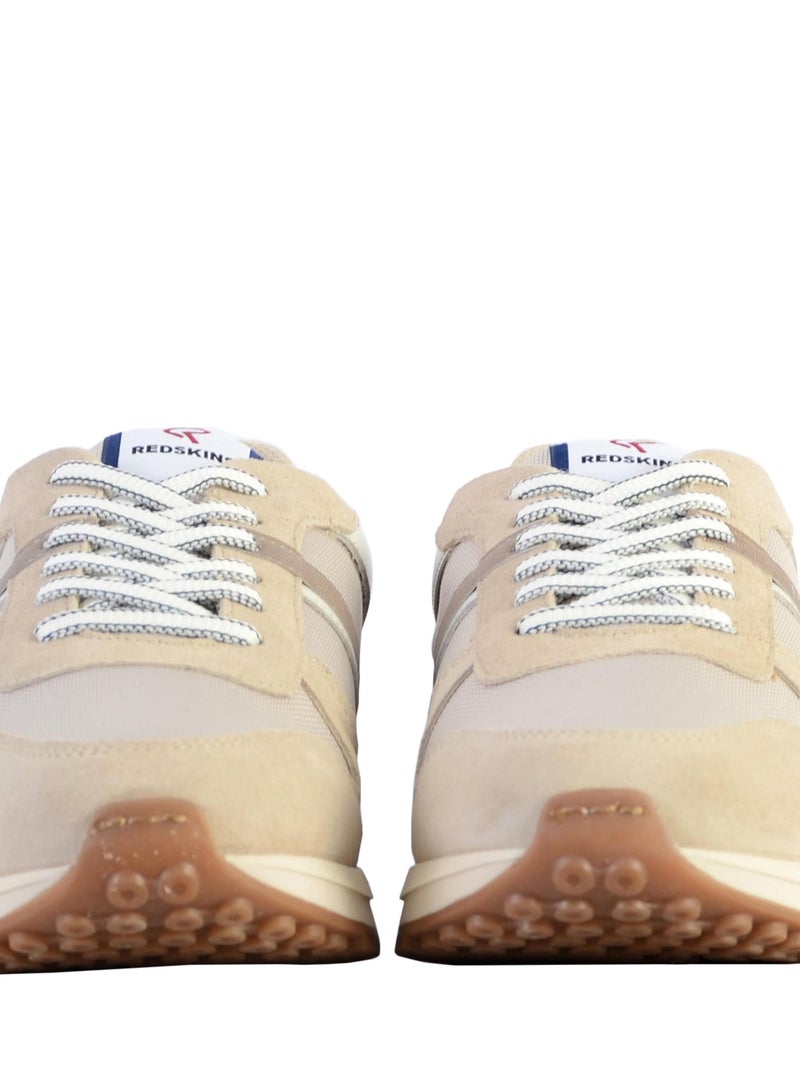 Basket Basse Cuir Redskins Island Beige - Kiabi