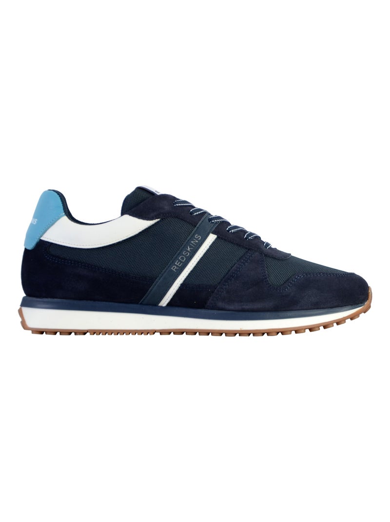 Basket Basse Cuir Redskins Island Bleu - Kiabi