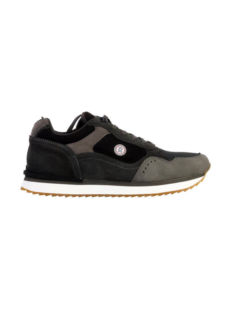 Basket Basse Cuir Serge Blanco Noir - Kiabi