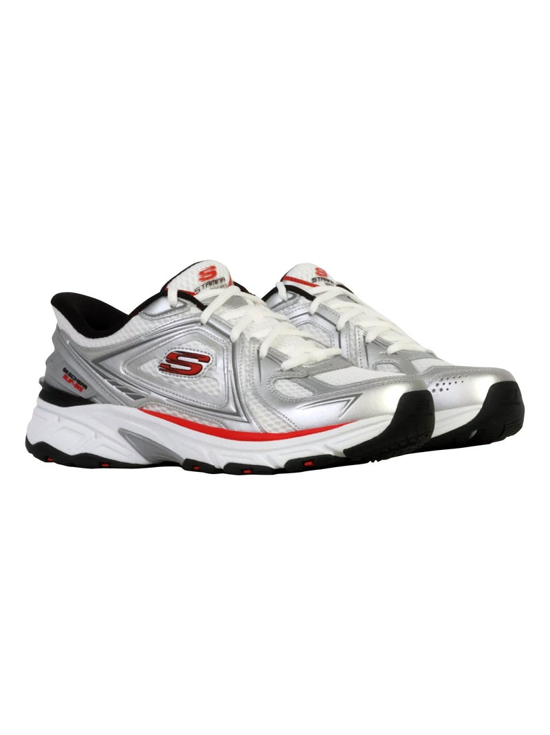 Basket Basse Cuir Skechers Stamina Sport Blanc - Kiabi