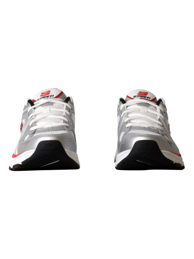 Basket Basse Cuir Skechers Stamina Sport Blanc - Kiabi