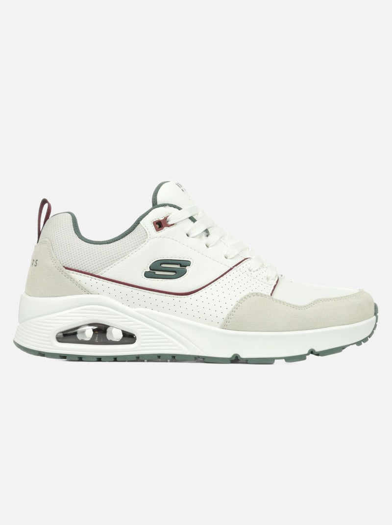 Basket Basse Cuir Skechers Uno Retro Vert - Kiabi