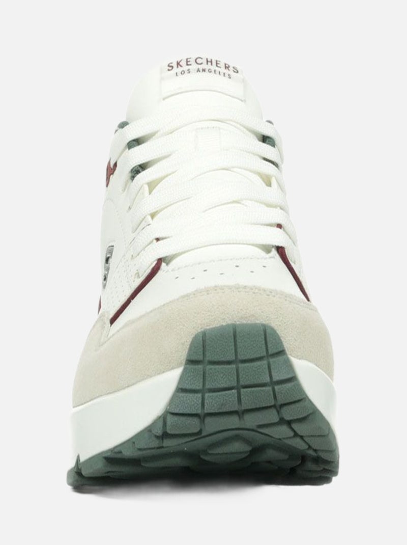 Basket Basse Cuir Skechers Uno Retro Vert - Kiabi