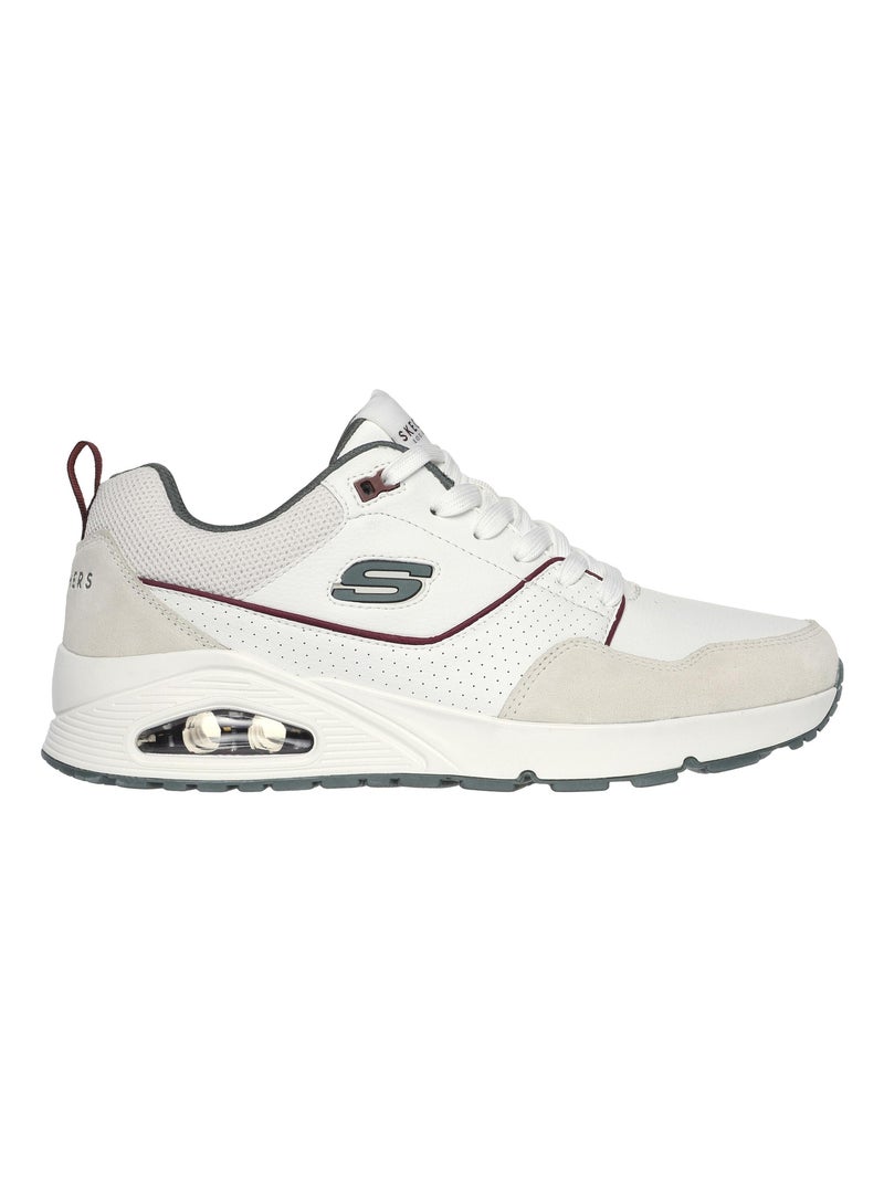 Basket Basse Cuir Skechers Uno Retro Vert - Kiabi