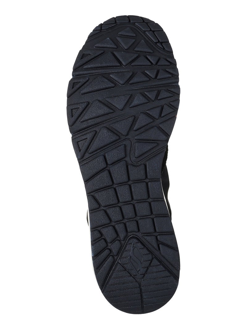 Basket Basse Cuir Skechers Uno Vintage Dayz Noir - Kiabi