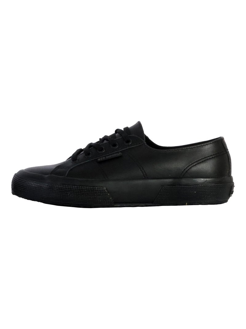 Basket Basse Cuir Superga Nappa Noir - Kiabi