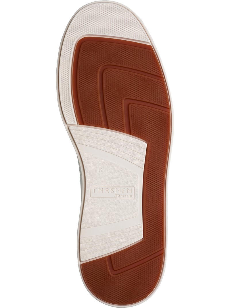 Basket Basse Cuir Tamaris Beige - Kiabi