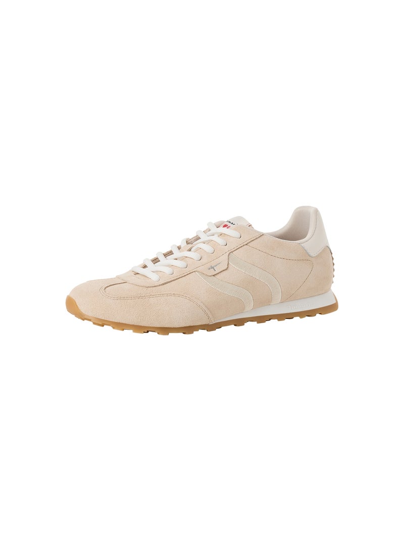 Basket Basse Cuir Tamaris Beige - Kiabi