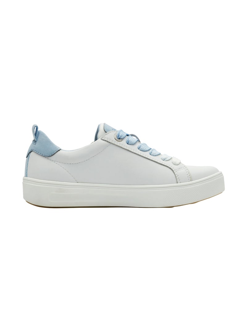 Basket Basse Cuir Tamaris Blanc - Kiabi