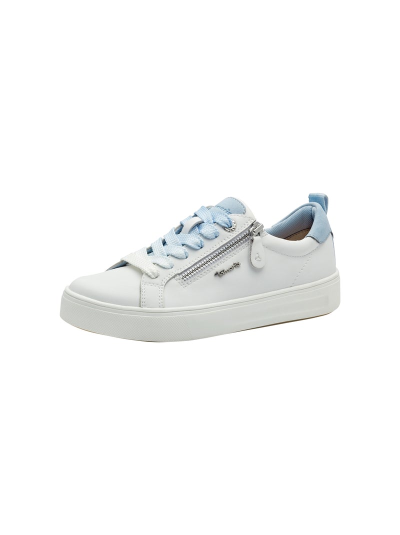Basket Basse Cuir Tamaris Blanc - Kiabi